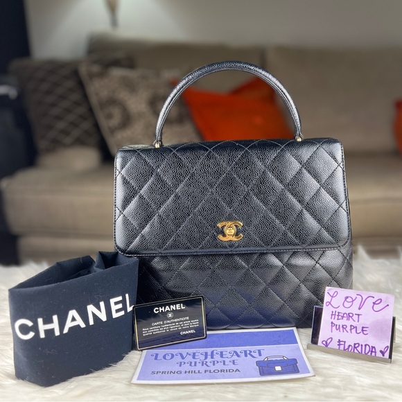 CHANEL KELLY TOP HANDLE CAVIAR - Picture 1 of 16
